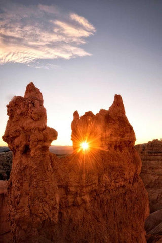 Shining through the Keyhole White Modern Wood Framed Art Print with Double Matting by Head, Danny