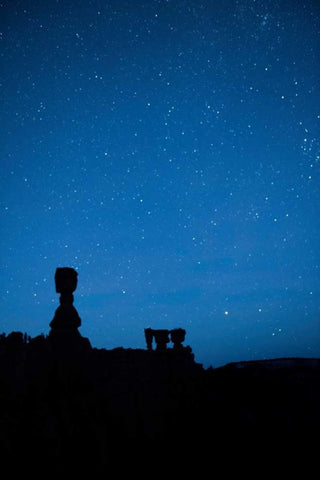 Stars at Thors Hammer White Modern Wood Framed Art Print with Double Matting by Head, Danny