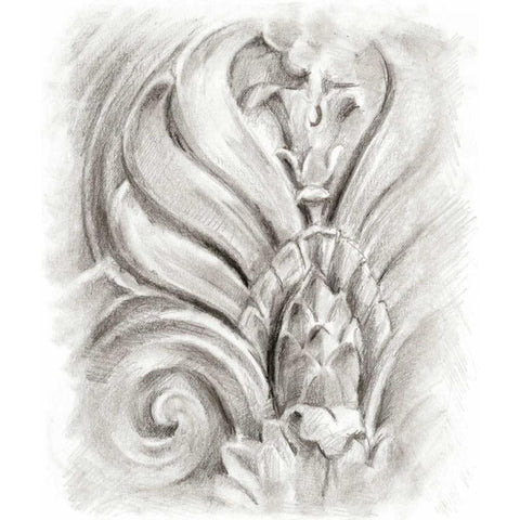 Frieze Study III Black Modern Wood Framed Art Print by Harper, Ethan