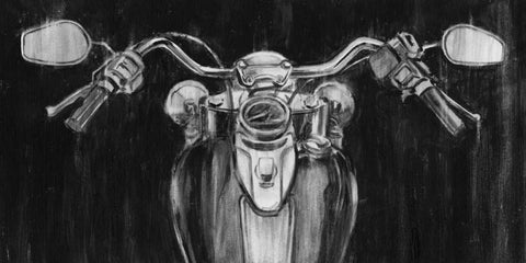 Looking Forward I White Modern Wood Framed Art Print with Double Matting by Harper, Ethan