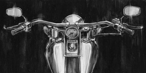 Looking Forward II Black Ornate Wood Framed Art Print with Double Matting by Harper, Ethan