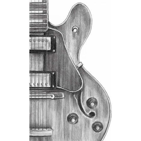 Stringed Instrument Study IV Gold Ornate Wood Framed Art Print with Double Matting by Harper, Ethan