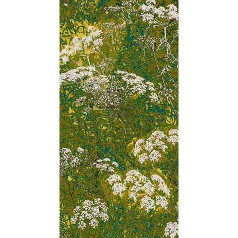 Scattered Lace Panel I Black Modern Wood Framed Art Print with Double Matting by Burghardt, James