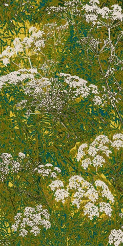 Scattered Lace Panel I White Modern Wood Framed Art Print with Double Matting by Burghardt, James