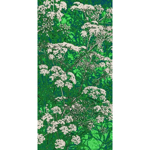 Scattered Lace Panel II Black Modern Wood Framed Art Print by Burghardt, James