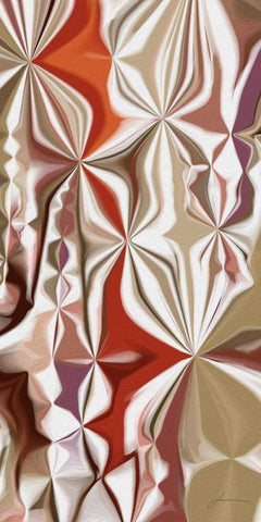 Thrive Panel I White Modern Wood Framed Art Print with Double Matting by Burghardt, James