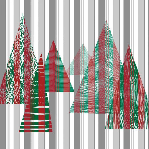 Oh Christmas Tree II Black Modern Wood Framed Art Print by Gordon, Sharon