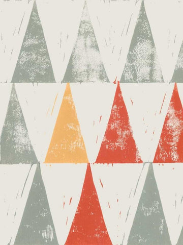 Fall Triad I White Modern Wood Framed Art Print with Double Matting by Popp, Grace