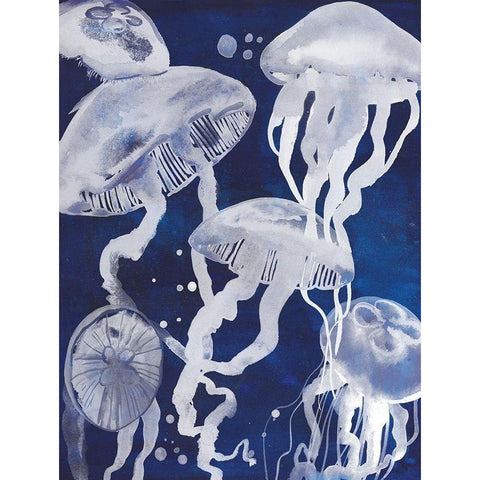 Custom Swarm II Gold Ornate Wood Framed Art Print with Double Matting by Popp, Grace