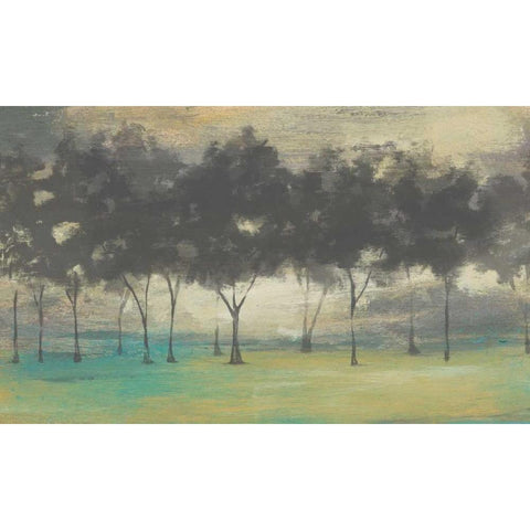 Soft Grove I White Modern Wood Framed Art Print by Goldberger, Jennifer