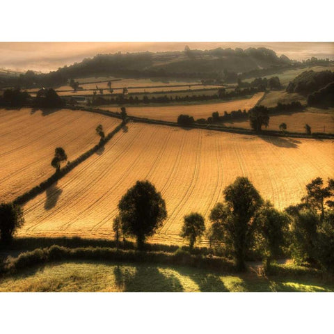 Ireland Overlook White Modern Wood Framed Art Print by Burchett, P.H.