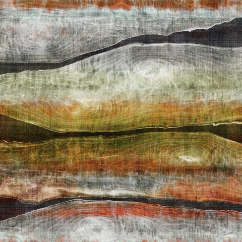Painted Live Edge I Black Modern Wood Framed Art Print with Double Matting by Butler, John