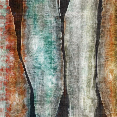 Painted Live Edge II White Modern Wood Framed Art Print by Butler, John