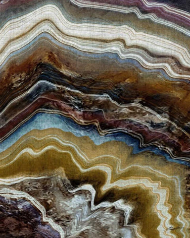 Mineral Spirit III White Modern Wood Framed Art Print with Double Matting by Butler, John