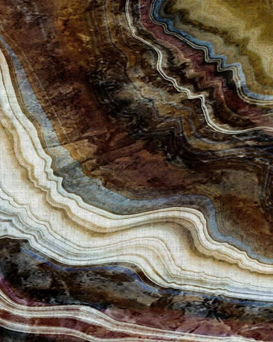 Mineral Spirit V White Modern Wood Framed Art Print with Double Matting by Butler, John