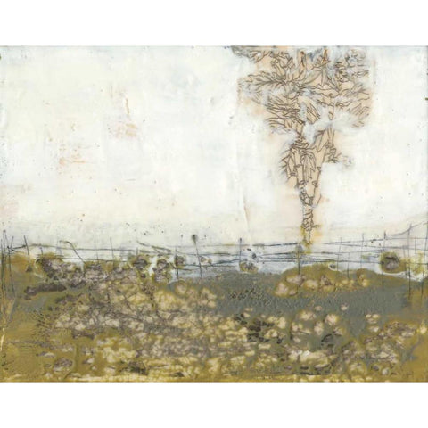 Rustic Tundra I White Modern Wood Framed Art Print by Goldberger, Jennifer