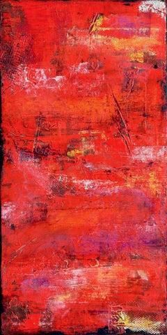 Red Door I Black Ornate Wood Framed Art Print with Double Matting by Ashley, Erin