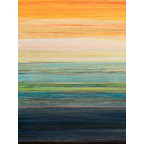 The Magic Hour I Black Modern Wood Framed Art Print with Double Matting by Fuchs, Jodi