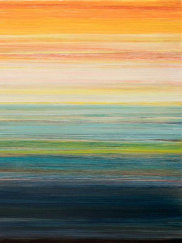 The Magic Hour II Black Ornate Wood Framed Art Print with Double Matting by Fuchs, Jodi