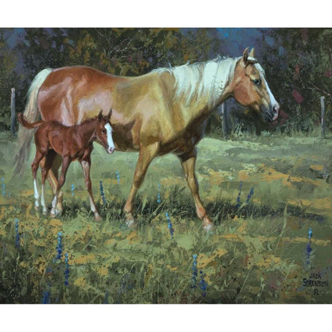 Field of Dreams White Modern Wood Framed Art Print by Sorenson, Jack