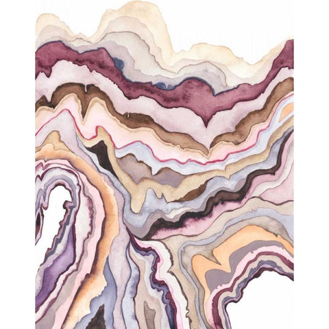 Quartz Lore I Black Modern Wood Framed Art Print with Double Matting by Popp, Grace