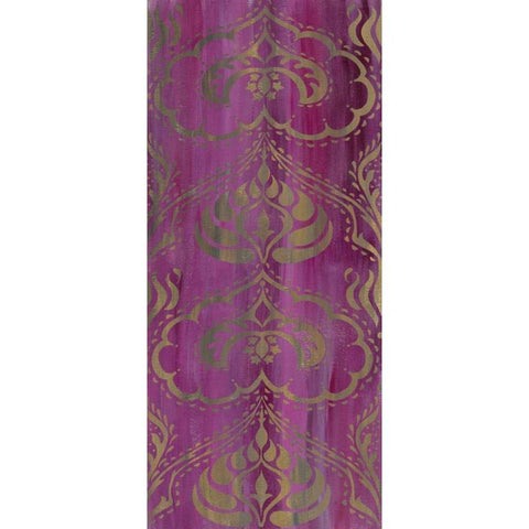 Purple Arabesque II Gold Ornate Wood Framed Art Print with Double Matting by Zarris, Chariklia