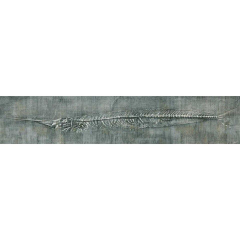 Fossil Imprint II Gold Ornate Wood Framed Art Print with Double Matting by Butler, John