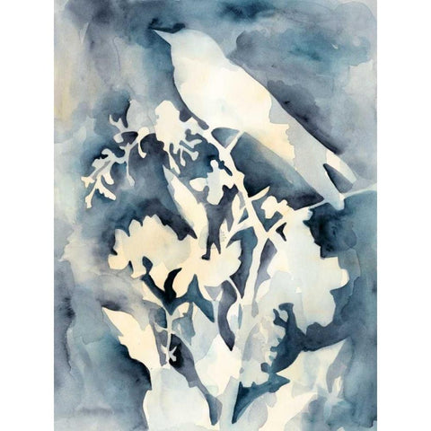 Hedgerow I White Modern Wood Framed Art Print by Zarris, Chariklia