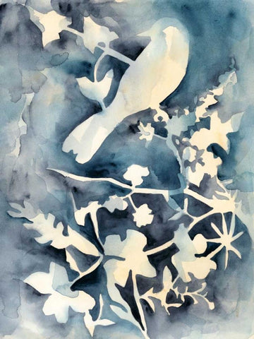 Hedgerow II Black Ornate Wood Framed Art Print with Double Matting by Zarris, Chariklia