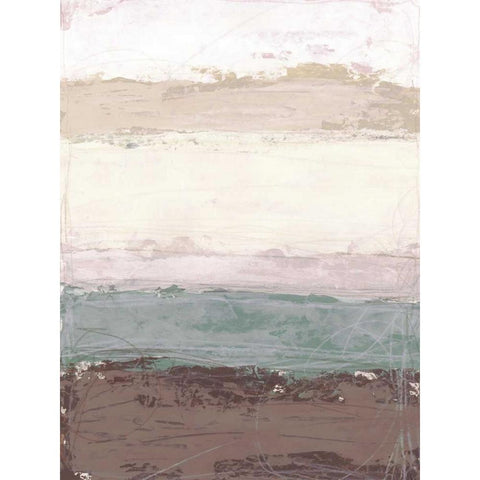 Strata Horizon I Black Modern Wood Framed Art Print by Vess, June Erica