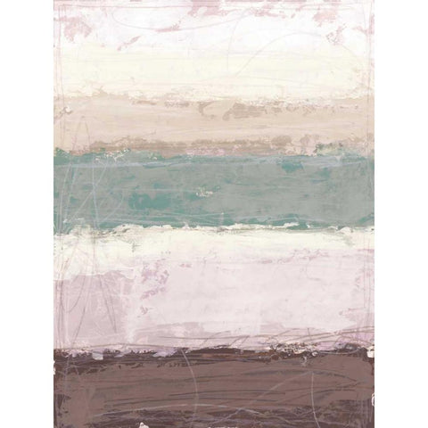 Strata Horizon II Black Modern Wood Framed Art Print with Double Matting by Vess, June Erica