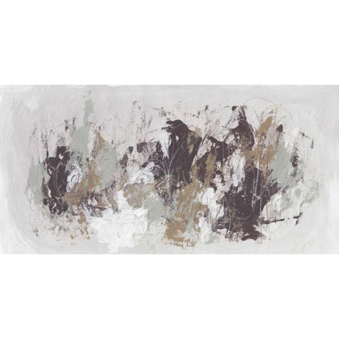 Kinetic Simile III Black Modern Wood Framed Art Print with Double Matting by Vess, June Erica