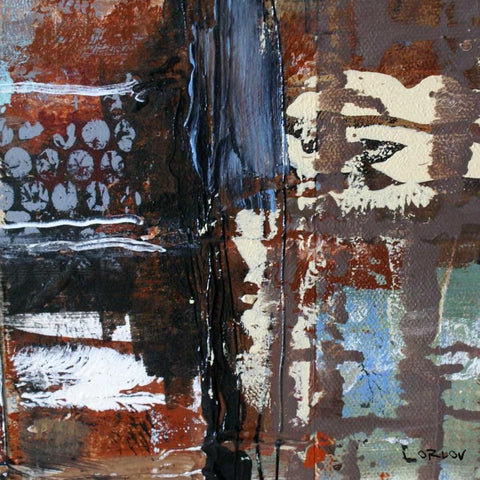 Urban Space II Black Modern Wood Framed Art Print with Double Matting by Orlov, Irena