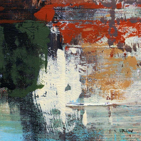 Urban Space IV Black Modern Wood Framed Art Print with Double Matting by Orlov, Irena