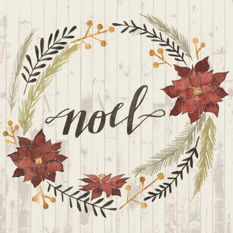 Rustic Christmas I White Modern Wood Framed Art Print by Popp, Grace