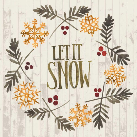 Rustic Christmas VI White Modern Wood Framed Art Print by Popp, Grace