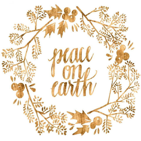 Golden Christmas II Black Modern Wood Framed Art Print by Popp, Grace