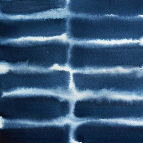 Indigo Bleed V Black Modern Wood Framed Art Print by Popp, Grace