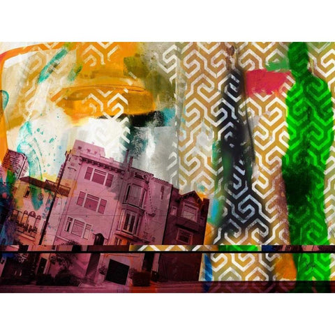 San Francisco Buildings IV Gold Ornate Wood Framed Art Print with Double Matting by Jasper, Sisa