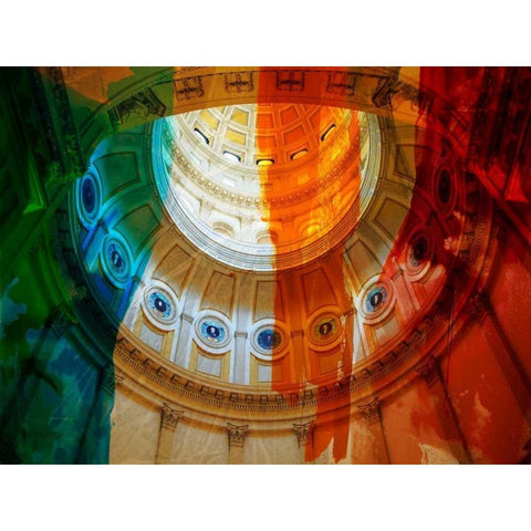 Denver Capitol I White Modern Wood Framed Art Print by Jasper, Sisa