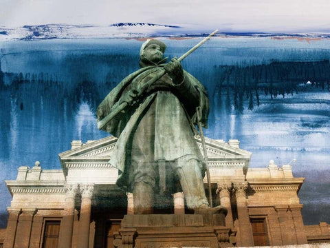 Denver Capitol III White Modern Wood Framed Art Print with Double Matting by Jasper, Sisa