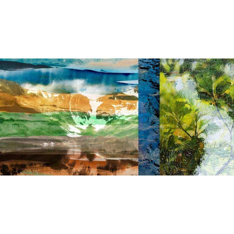 Denver Panorama II White Modern Wood Framed Art Print by Jasper, Sisa