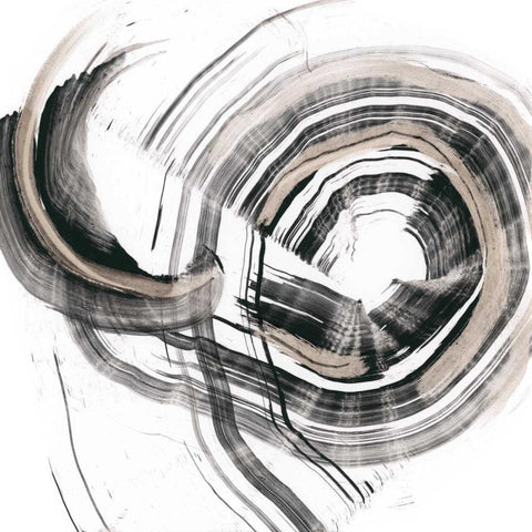 Circulation White Modern Wood Framed Art Print with Double Matting by Harper, Ethan