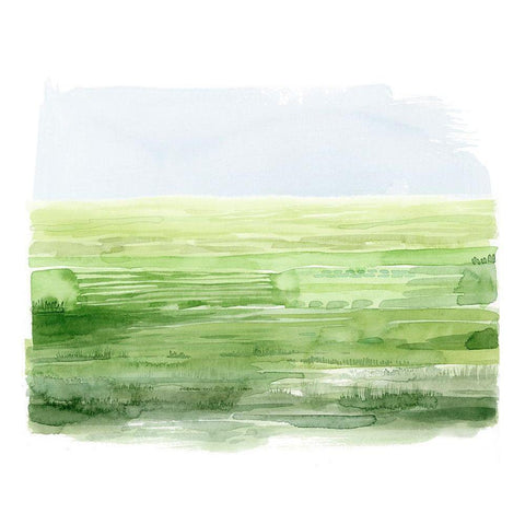 Emerald Moors I Black Modern Wood Framed Art Print with Double Matting by Popp, Grace