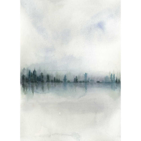 Horizon Whisper II Black Modern Wood Framed Art Print by Popp, Grace