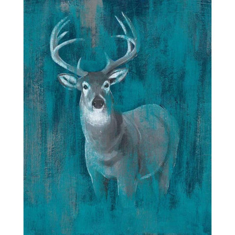 Contemporary White-Tail I Gold Ornate Wood Framed Art Print with Double Matting by Popp, Grace