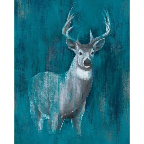 Contemporary White-Tail II Black Modern Wood Framed Art Print with Double Matting by Popp, Grace