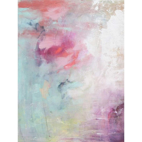 Pastel Terrain I Black Modern Wood Framed Art Print with Double Matting by Contacessi, Julia