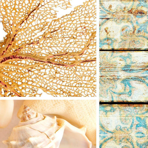 Spa Collage IV White Modern Wood Framed Art Print by Orlov, Irena