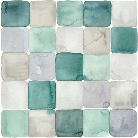 Watercolor Window Panes I White Modern Wood Framed Art Print by Popp, Grace